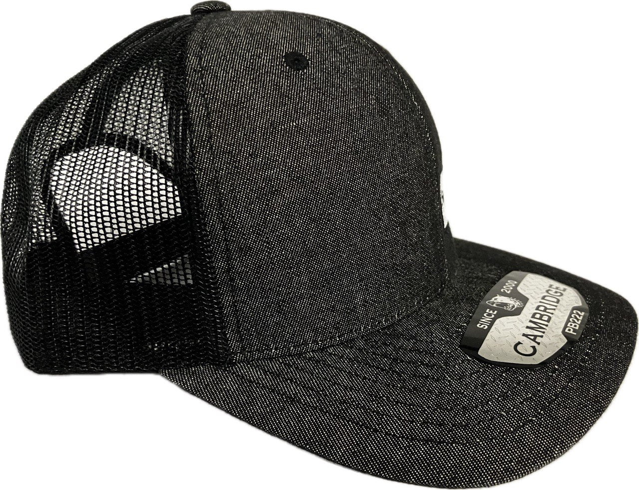 Gray and Black Snapback Hat