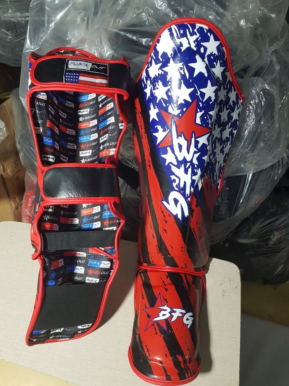 Muay Thai Leather shin Guards