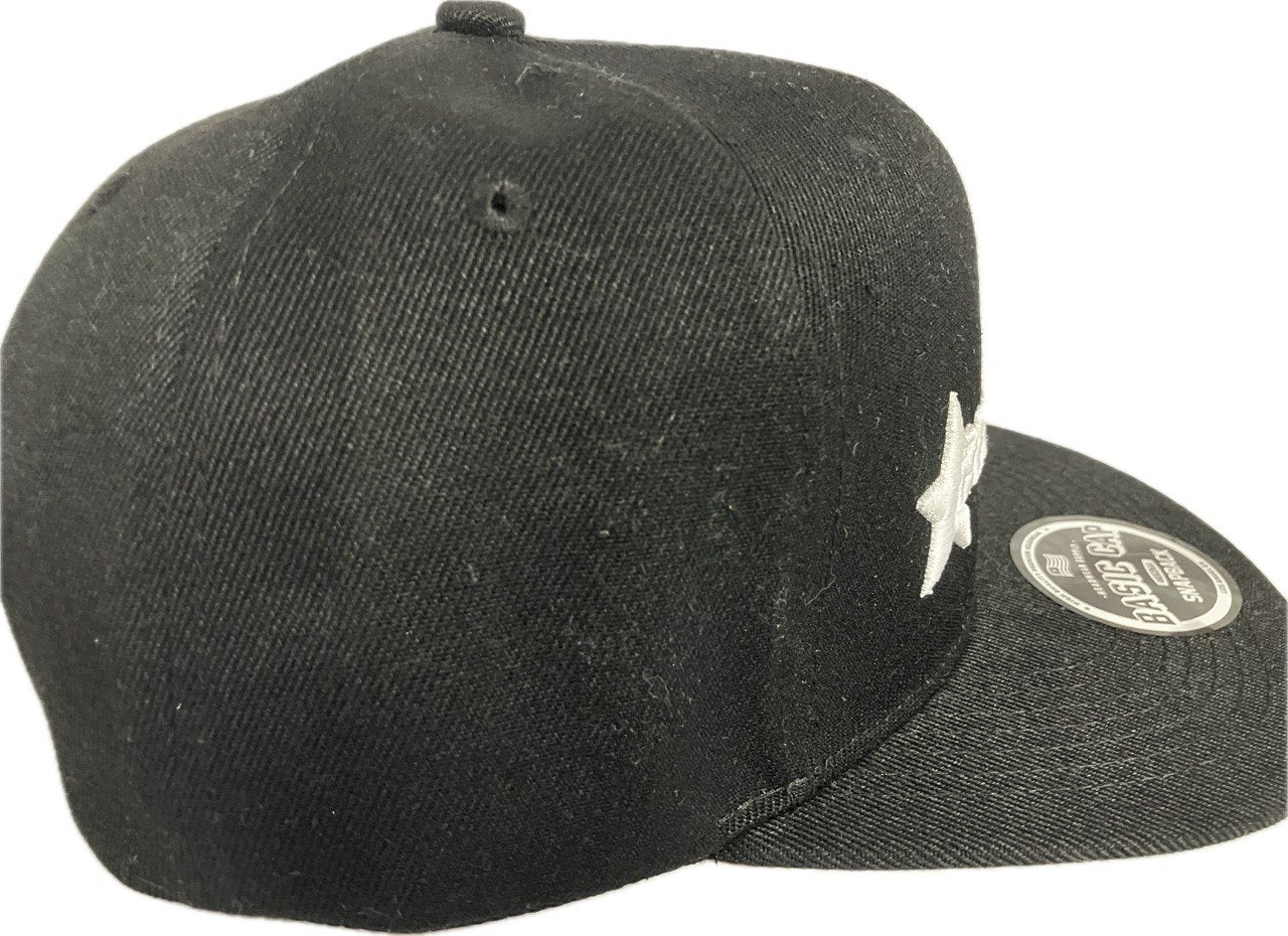 Blackout fight gear snapback hat.