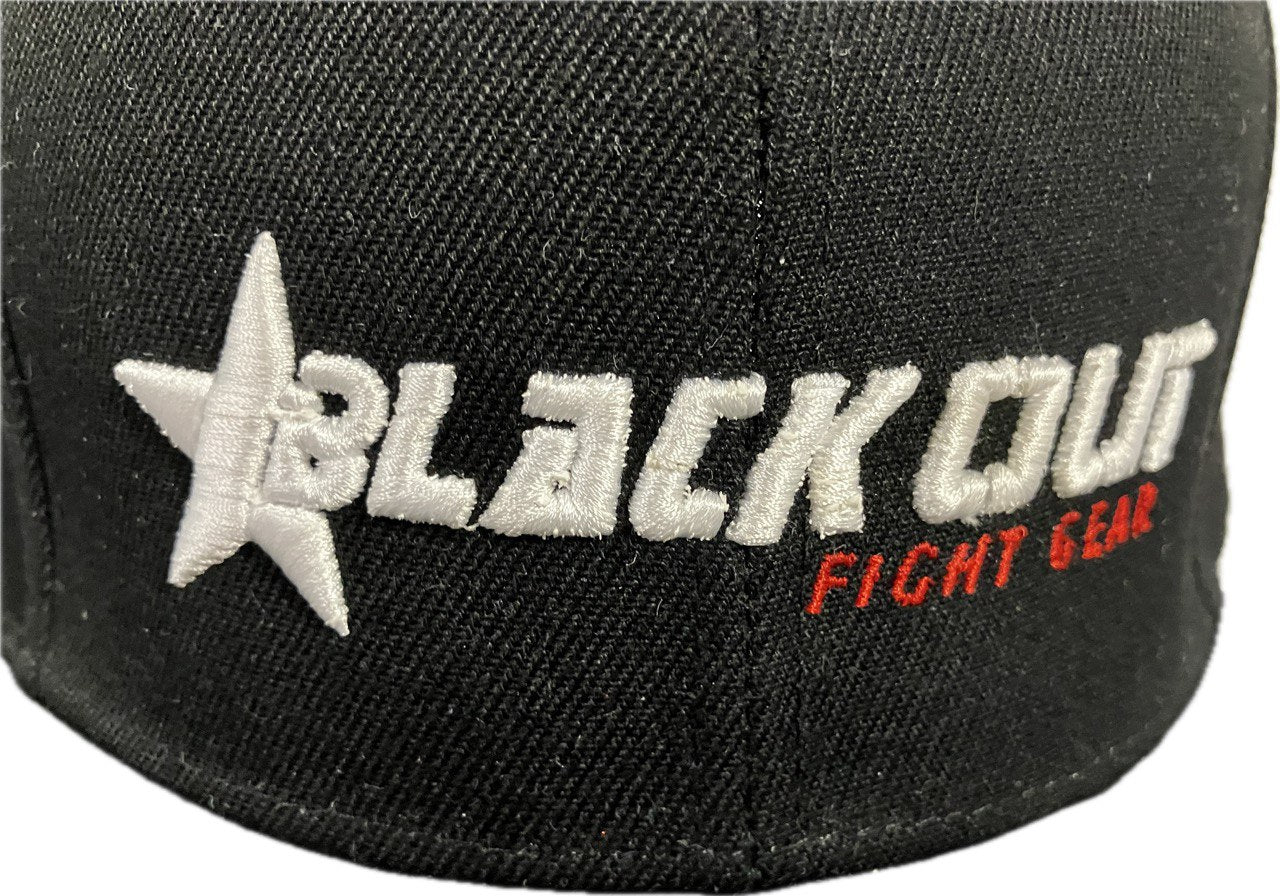 Blackout fight gear snapback hat.